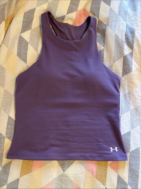 Under Armour Women's Deep Purple High-Neck Performance Tank